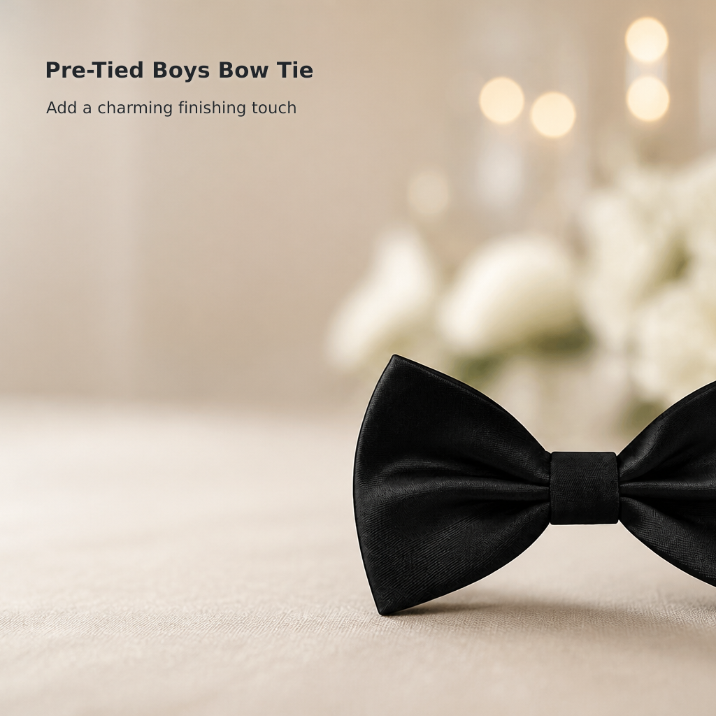 Boys’ Adjustable Pre-Tied Bow Tie