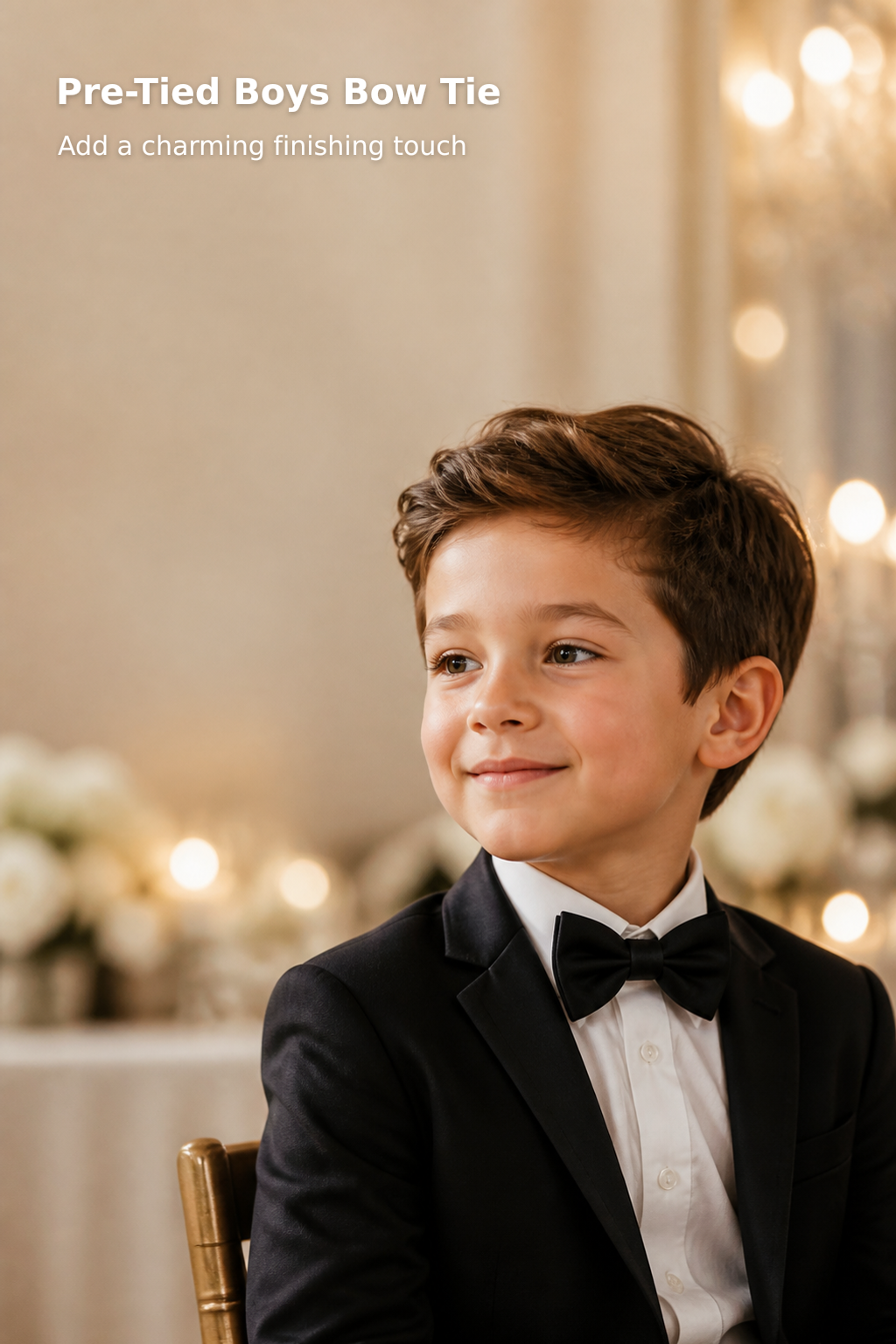 Boys’ Adjustable Pre-Tied Bow Tie